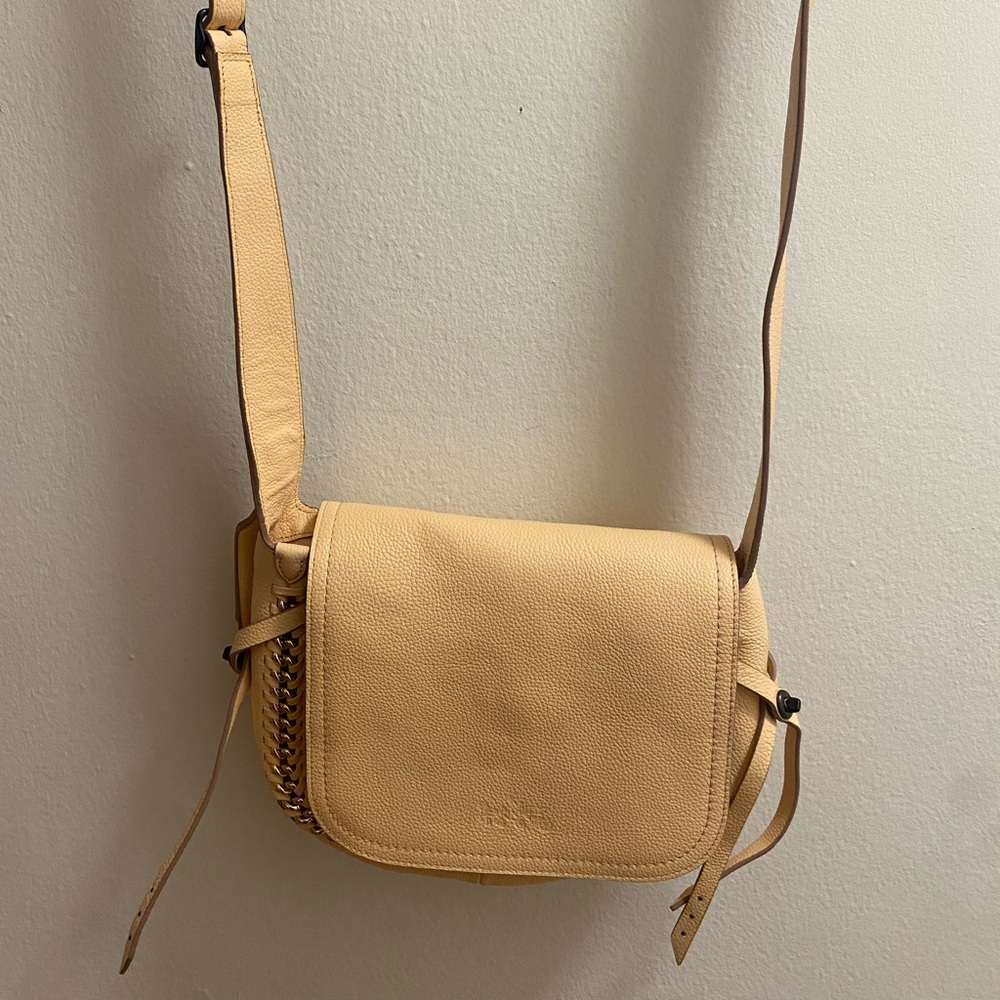 Coach Peach Leather Crossbody Bag